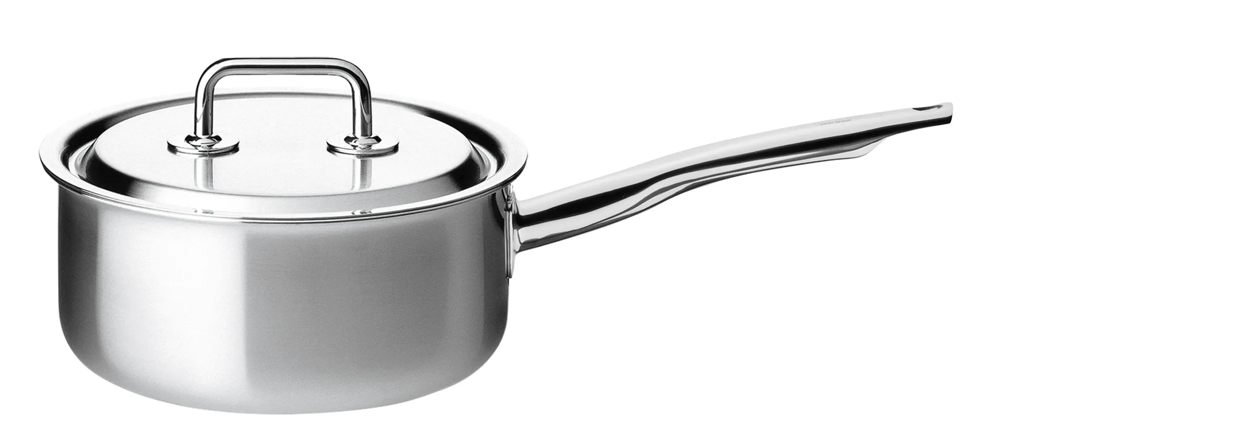 Stielkasserolle nieder 20 &Deckel BRIGADE PREMIUM  optimale Wärmeverteilung  + mit Innenskalierung