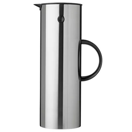 Isolierkanne 1l  Edelstahl fein gebürstet Stelton Line Glaseinsatz