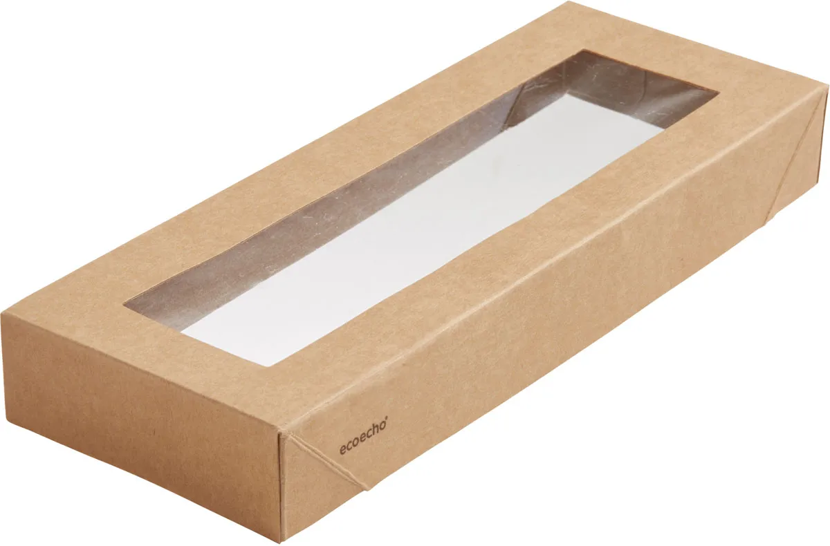 Duni Viking Slim Brick Deckel mit PLA Fenster 225 x 85 x 30 mm