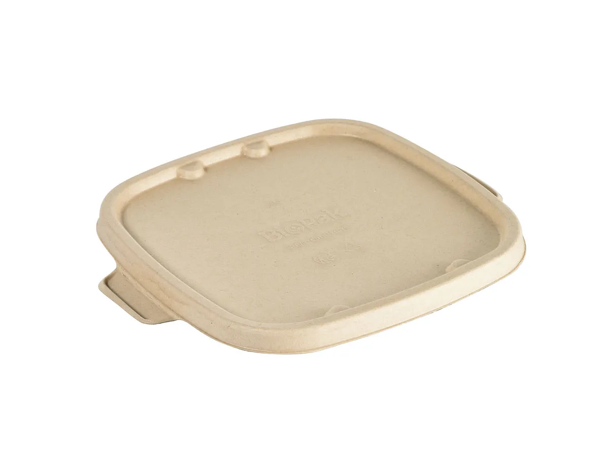 Duni Bagasse-Deckel Bowl CUBE SQUARE 900/1200ml 219 x 185 x 11 mm