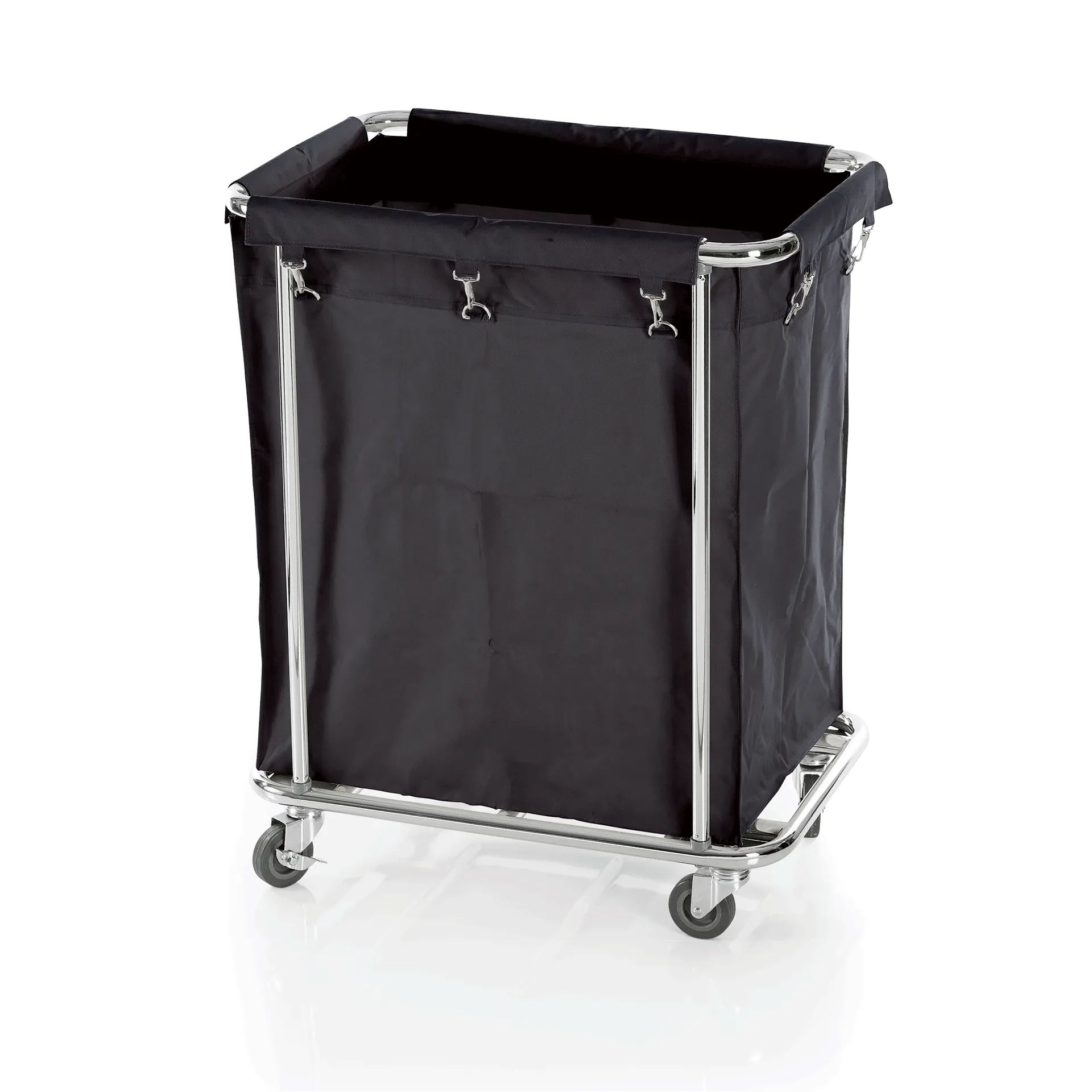 WAS Wäschewagen schwarz65 x 45 x 84 cm, verchromt/Nylon