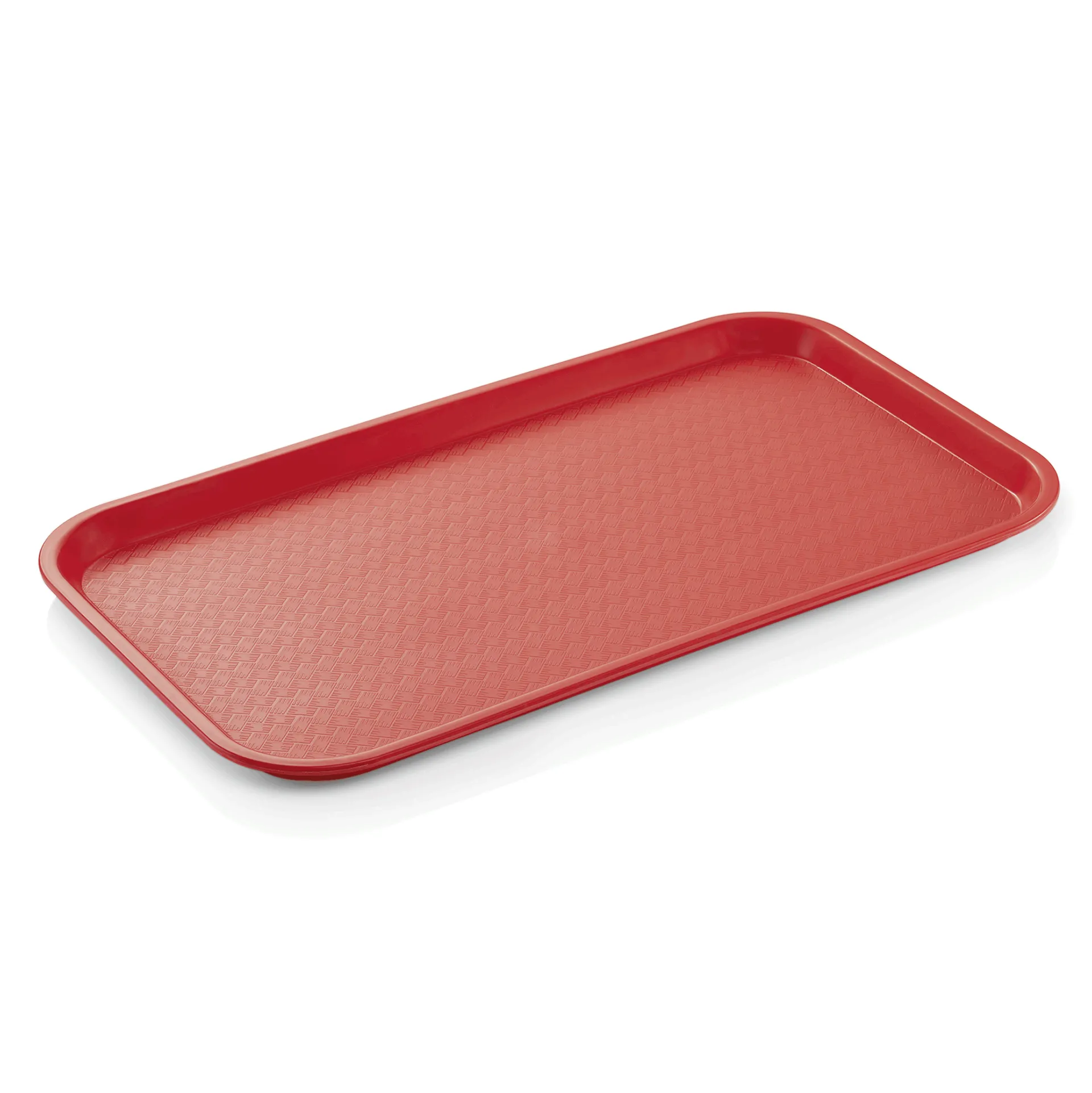 WAS Fast Food Tablett GN 1/1, 53 x 32,5 x 2 cm, rot, Polypropylen
