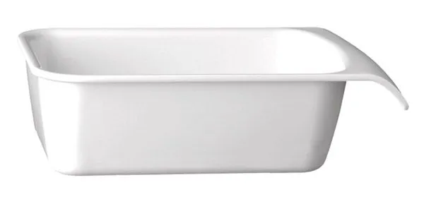APS GN 1/4 Schale -CASCADE- 26,4 x 16,2 cm, H: 7,5 cm , Melamin, weiß, 1,5 Liter