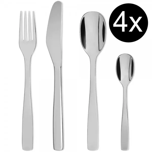 Alessi Besteck-Set KnifeForkSpoon (16-teilig)