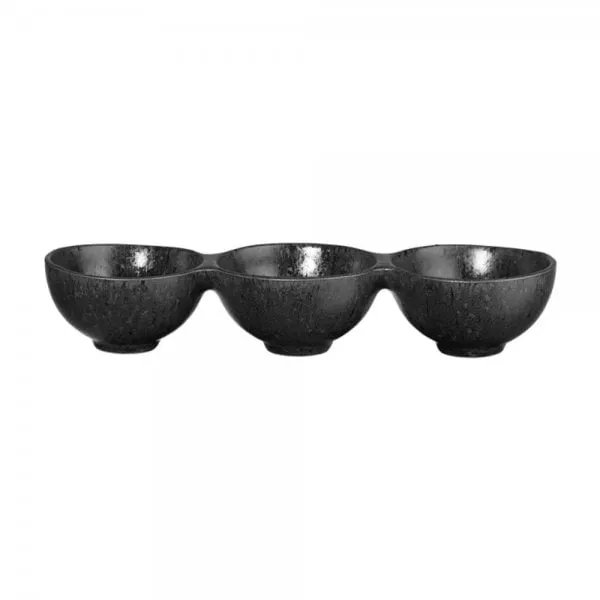 Asa 3er-Schale Grande Nero Black Iron (8,5x26cm)
