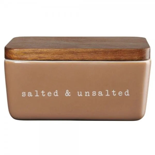 Asa Butterdose hey! Salted & Unsalted Braun (15x7,8cm)