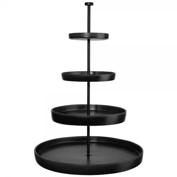 Asa Etagere Grande Nero Flach Black Iron (4-stufig) (61cm)