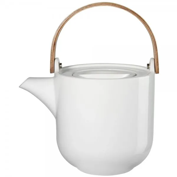 Asa Teekanne mit Holzgriff Coppa Yuki Weiß (1000ml)