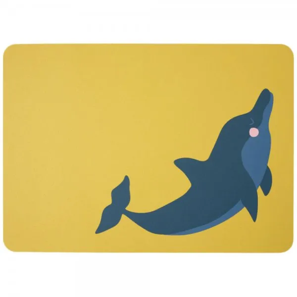 Asa Tischset Coppa Kids Delfin Dennis Gelb (46x33cm)