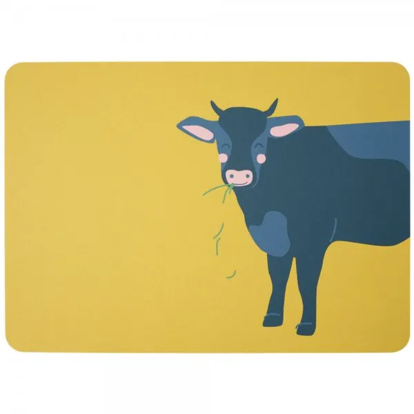 Asa Tischset Coppa Kids Kuh Kerstin Gelb (46x33cm)