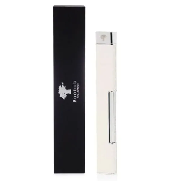Baobab Stabfeuerzeug Lighter Grainé Blanc Weiß