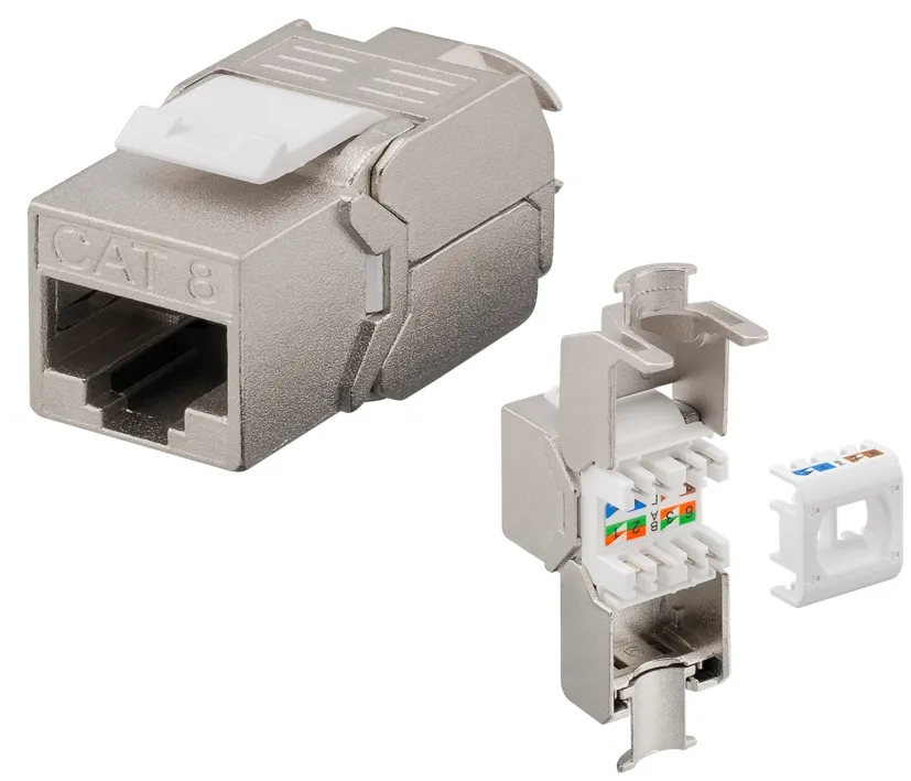 RJ45 Kupplung Cat8.1 Keystone LAN Patchkupplung für Cat Kabel oder Panelmontage