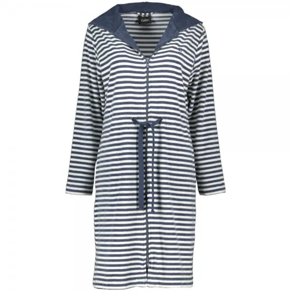 Cawö Damen-Bademantel Campus Nachtblau Kurz (Größe M)