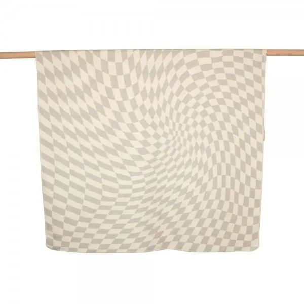 David Fussenegger Flanelldecke Silvretta Verzerrtes Schachbrett Filz (140x200cm)