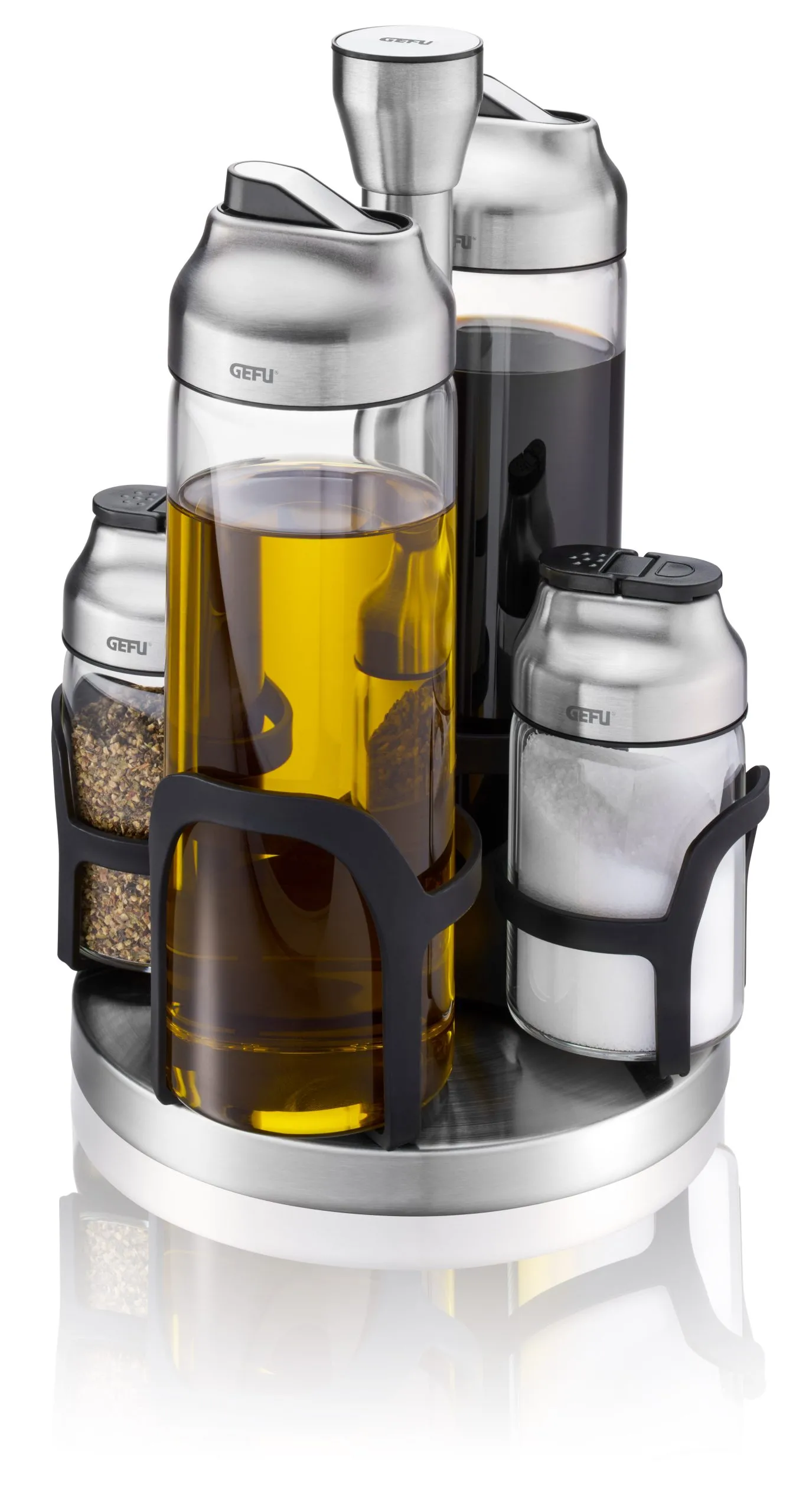 Essig-Öl und Gewürz Menage Gefu Kippo