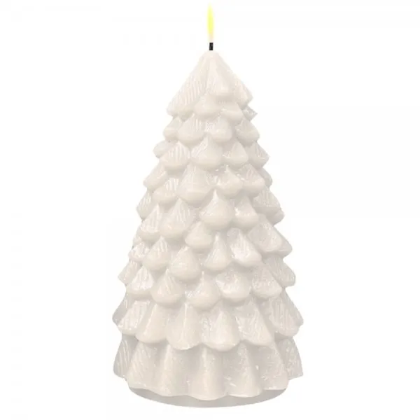 Deluxe Homeart Kerze Weihnachtsbaum LED Weiß (18cm)
