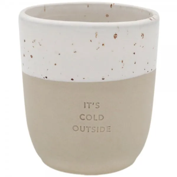 Eulenschnitt Becher It's cold outside