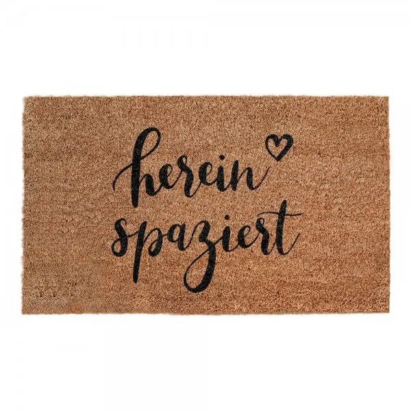 Eulenschnitt Kokos-Fußmatte Hereinspaziert (75x45cm)