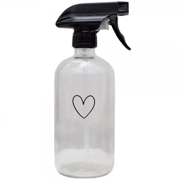 Eulenschnitt Sprühflasche Herz Transparent (22x7cm)