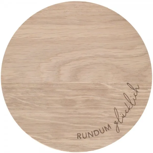 Eulenschnitt Untersetzer Eiche Rundumglücklich