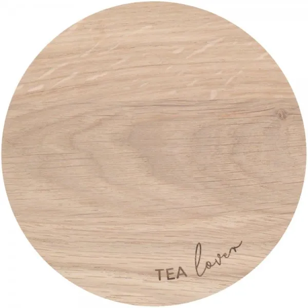 Eulenschnitt Untersetzer Eiche Tea Lover