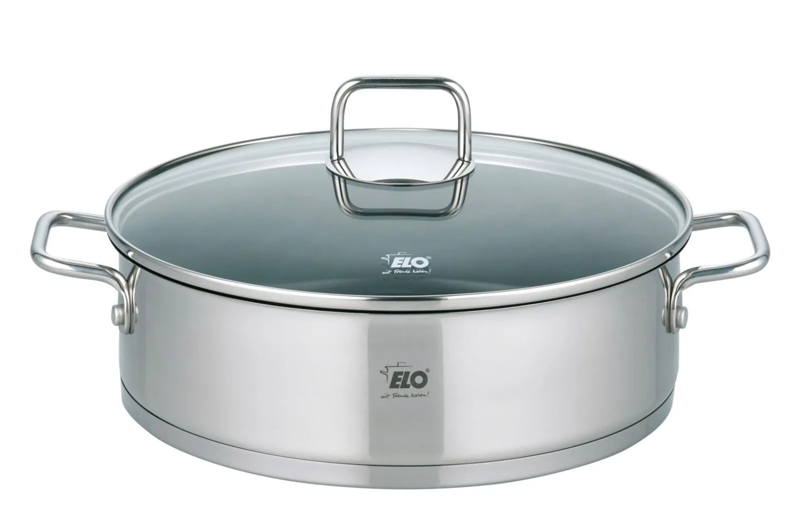 Servierpfanne mit Glasdeckel Citrin