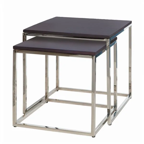 Fink Beistelltisch-Set Novo Eiche Espresso (2-teilig)