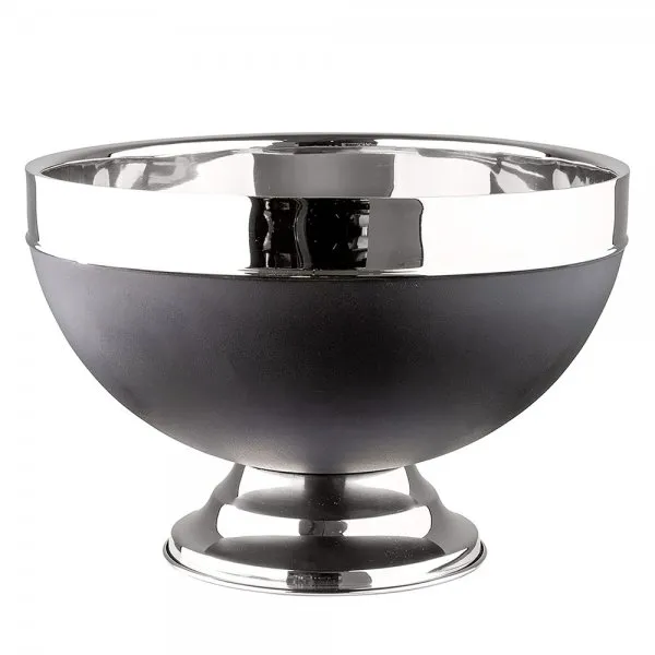 Fink Champagnerkühler Punchbowl Andor Edelstahl Schwarz (32cm)
