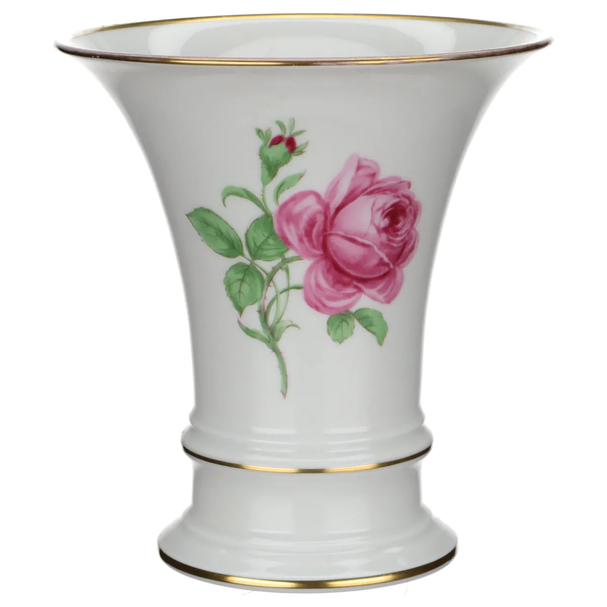 Trichtervase groß - Fürstenberg Fürstin 654 Rote Rose 02274