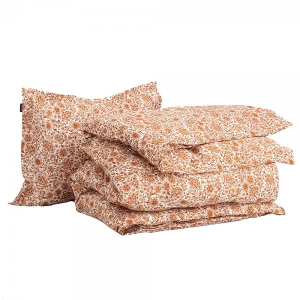 Gant Home Bettwäsche Ditsy Floral Single Set Rusty Brown (155x220) (2er-Set)