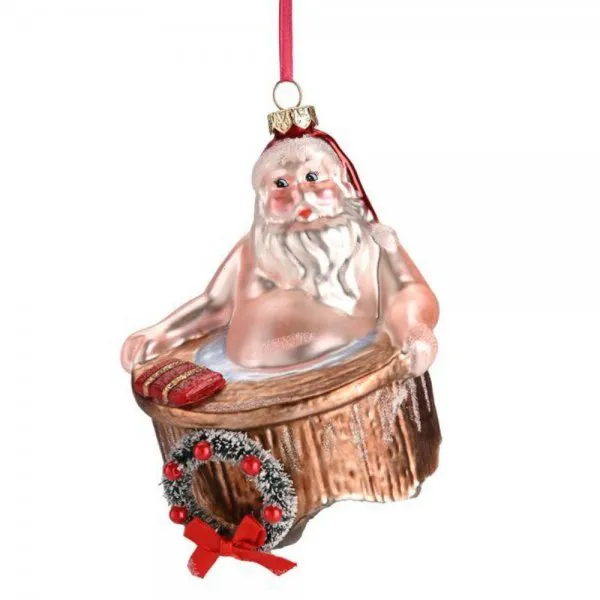 Gift Company Christbaumschmuck Santa Im Whirlpool
