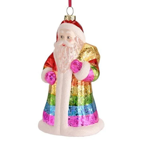 Gift Company Christbaumschmuck Santa Regenbogen