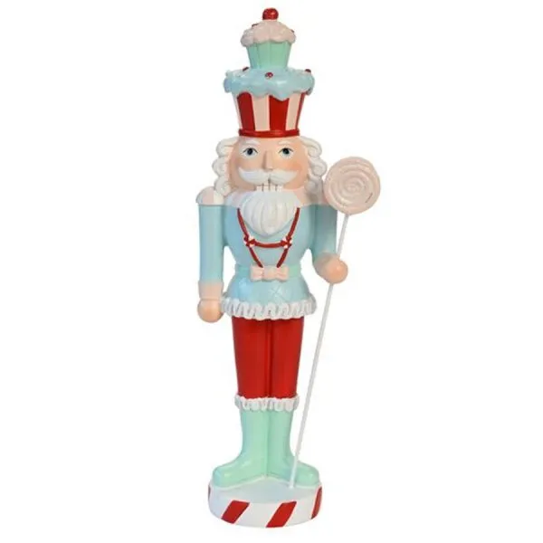 Gift Company Dekorationsobjekt Nussknacker Noce Hellblau Rot (33,5cm)