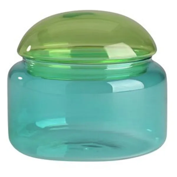 Gift Company Dose mit Deckel Voile Glas Grün Blau