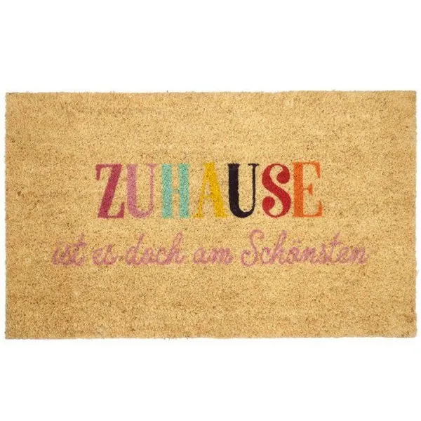 Gift Company Fußmatte aus Kokosfasern Zuhause ist es am Schönsten (75x45cm)