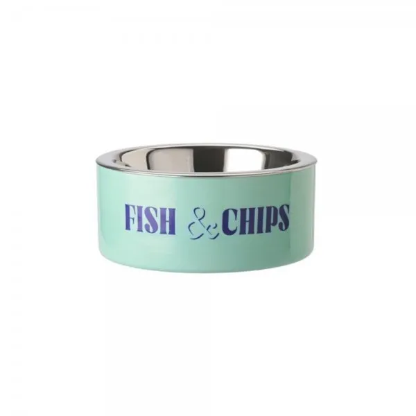 Gift Company Futternapf Love Pets Für Katzen Und Hunde Fish&Chips Mint (17cm)