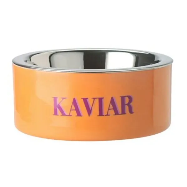 Gift Company Futternapf Love Pets für Katzen und Hunde Kaviar Neon Orange (17cm)