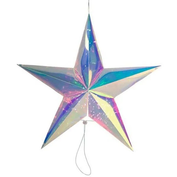 Gift Company Leuchtobjekt Glow Stern 3D mit LED irisierend (58cm)
