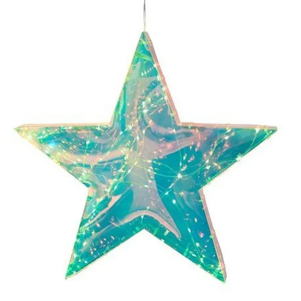 Gift Company Leuchtobjekt Glow Stern mit LED irisierend (37,5cm)