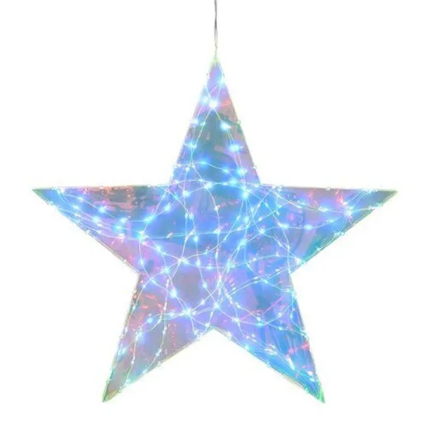 Gift Company Leuchtobjekt Glow Stern mit LED irisierend (76cm)