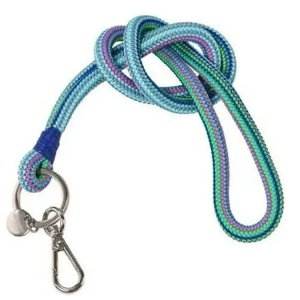 Gift Company Schlüsselanhänger Metropolitan Lanyard Rainbow Blau Silber