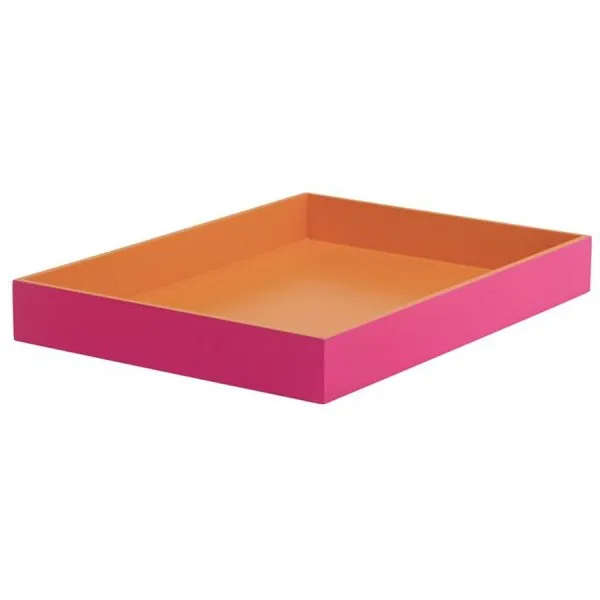 Gift Company Tablett Spa Rechteckig Pink Orange (40x29cm)