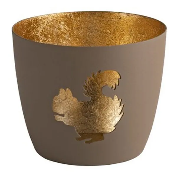Gift Company Windlicht Madras Eichhörnchen Sandstone Gold