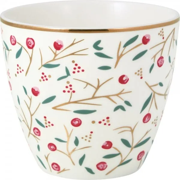 Greengate Latte Cup Maise White