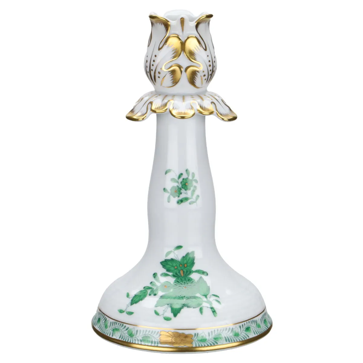 Kerzenleuchter Modell 8905 /AV - Herend Ungarn Apponyi grün