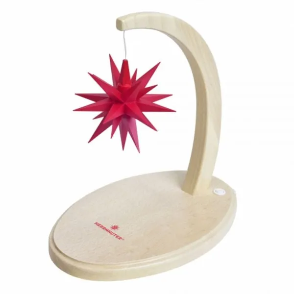 Herrnhuter Sternenbogen Buche Klar mit Stern A1e Rot (3-teilig)