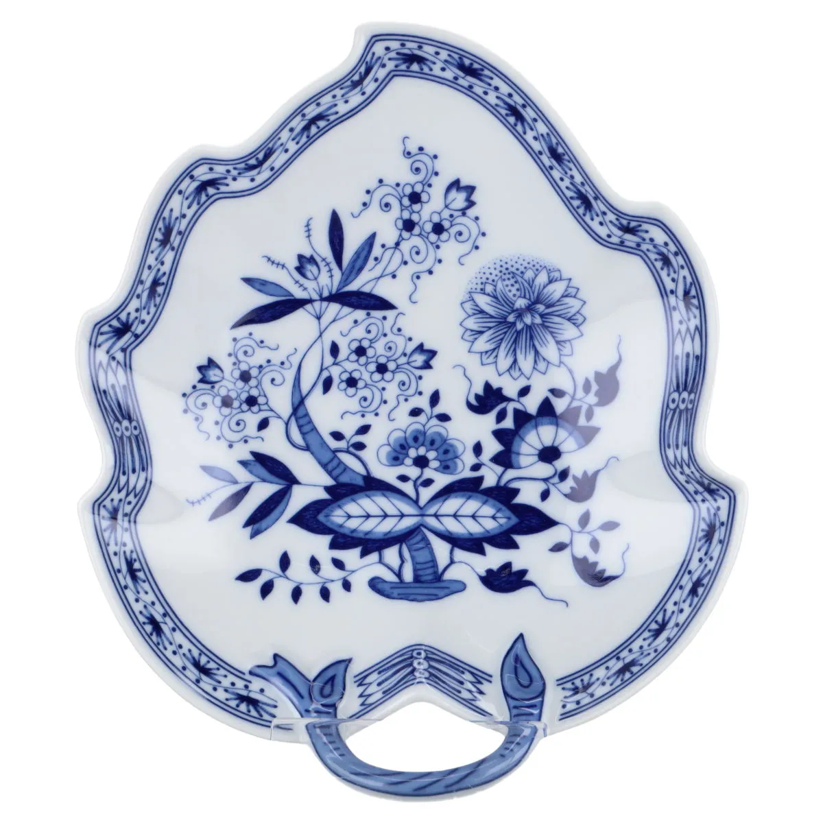 Blattschale mittelgroß - Hutschenreuther Maria Theresia Zwiebelmuster I.Wahl