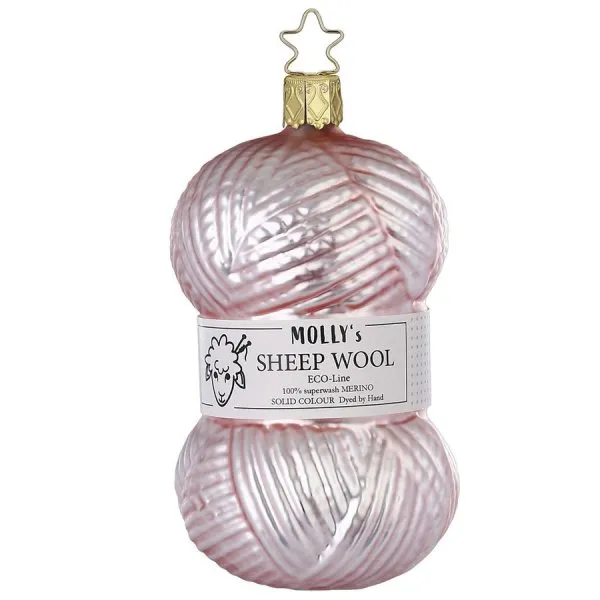 INGE-GLAS Christbaumschmuck Feine Wolle Rosa