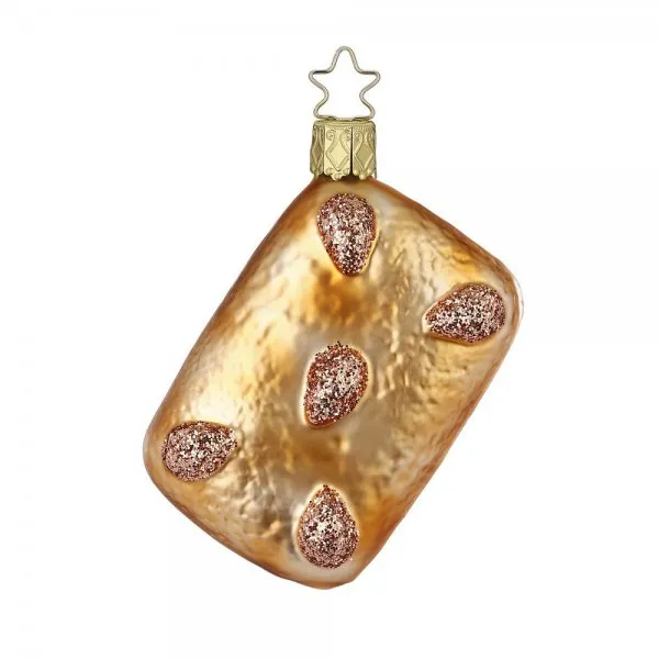 INGE-GLAS Christbaumschmuck In der Weihnachtsbäckerei Lebkuchen (8,5cm)