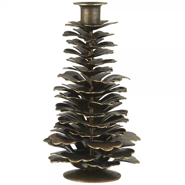 Ib Laursen Kerzenhalter Tannenzapfen für dünne Kerzen (12cm)